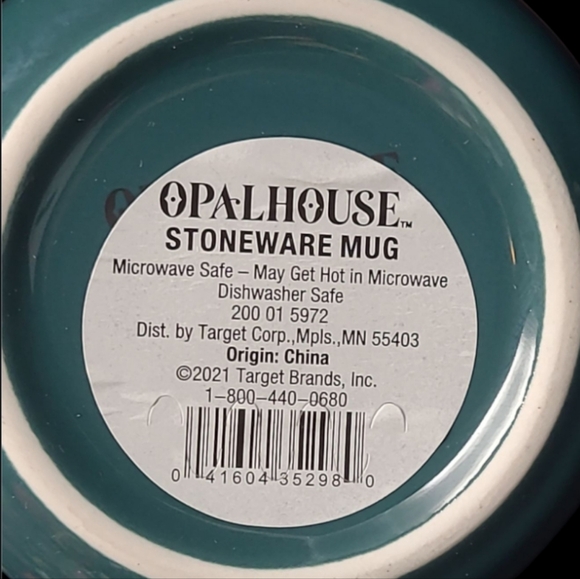 2021 NEW OpalHouse 'Spill the Tea' Green With Whimsy Floral Design Stone… - Picture 10 of 10